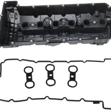 11127552281 Engine Valve Cover Set with Gasket and Bolts Fits for BMW E82 E88 128i E9X 328i E60 528i E70 X5 3.0si E83 X3 E85 Z4 E89 Z4 F10 528i N51/N52 Engine 3.0L L6 2007-2013