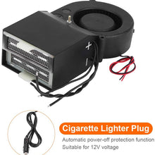 Keenso Portable Car Heater, Fast Heating Defroster Defogger 12V Auto Ceramic Heater Cooling Fan 2-Outlet