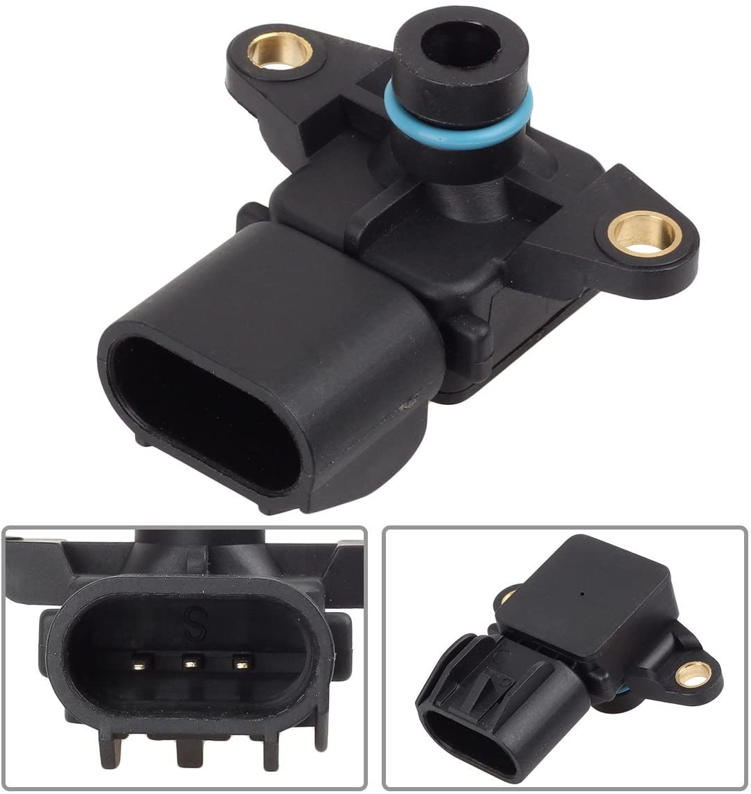 AUTEX 1pc Manifold Absolute Pressure Sensor Map Sensor Compatible with Town & Country/Dodge Caravan & Dakota & Durango & Grand Caravan & Ram 1500 & Ram 2500/Jeep Grand Cherokee & Liberty