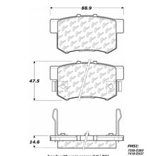 Centric Parts, Inc. 300.05370 Organic Brake Pads