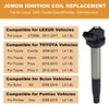 JDMON Compatible with Ignition Coil Toyota Lexus Prius Scion Corolla Matrix V CT200H XD 1.8L L4 Replaces 90919-02252 90919-02258 C1714 UF619 UF596 GN10341 set of 4