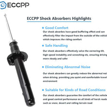 Shocks and Struts,ECCPP Front Pair Shock Absorbers Strut Kits Compatible with 1998 1999 2000 2001 2002 Honda Accord 2001 2002 2003 Acura CL 1999 2000 2001 2002 2003 Acura TL 341257 71691