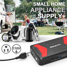 BEATIT QDSP 2200Amp Peak 12V car Jump Starter (Up to 10.0L Gas and 10.0LDiesel Engine) 21,000mAh power bank With 100W 110V portable power station inverter for Outdoor Adventure Load Trip Camping Emerg