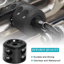 Winch Cable Hook Stopper Rubber Shock Absorbent Winch Line Saver Accessories with Allen Wrench for ATV UTV Winch Cable Protects Towing Hook, Synthetic Rope, Cable Line