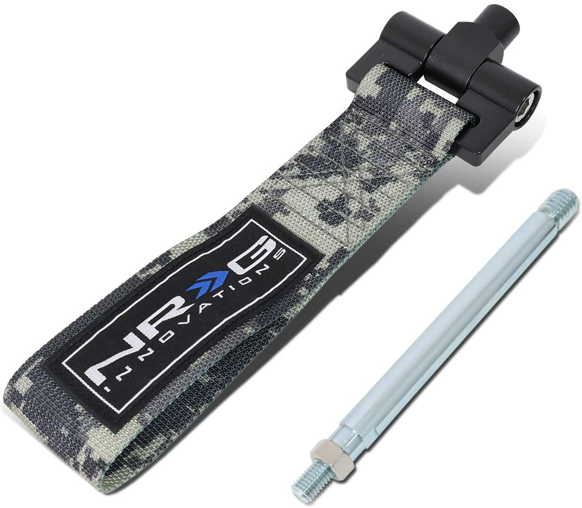 TOW-180CM2 Front Bumper Tow Strap Towing Hook Belt Replacement for VW Cabrio 99-02 /Jetta Golf 99-05