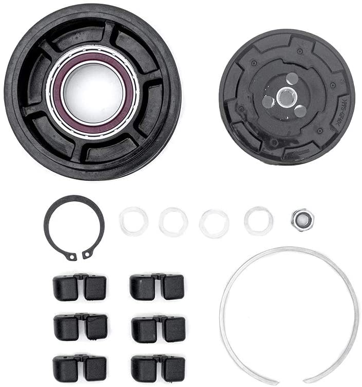 FKG AC Compressor Clutch Repair Kit CO 11240C Fit for 07-09 Mercedes-Benz CL550, 12-13 Mercedes-Benz S550 4.6L (with Double Pin Connector), 07-11 Mercedes-Benz S550 5.5L (with Double Pin Connector)