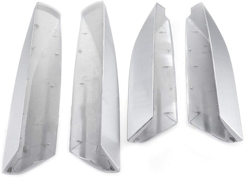 4pcs Silver Roof Rack Rail End Cover Shell for Toyota Highlander XU40 2008 2009 2010 2011 2012 2013 Waterproof Apply to Auto Cars