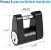 METOWARE Trailer Hitch Coupler Lock, Black, 1/4” Diameter, 3/4” Span, Heavy-Duty Steel, Coupler Lock for Security Full Protection Towing Power Hauling (1 Pack)