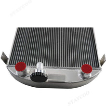 CoolingSky 3 Row All Aluminum Radiator +Fan Shroud Combo&Thermostat Relay Kit for 1930-32 Ford Model A &1932 Ford Flat Head V8 Stock Height