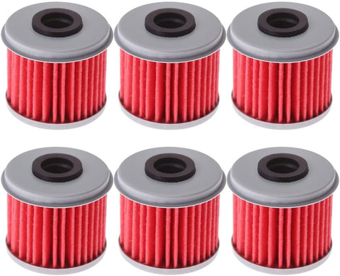 Oil Filter For 2002-2018 HONDA CRF450R CRF450 CRF 450R 450 replaces part# 15412-MEB-671(pack of 6)