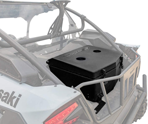 SuperATV Insulated Cargo Cooler Box For 2020+ Kawasaki Teryx KRX 1000 | Heavy Duty Bed Storage Box with Sealed Lid, Drain Plug, and Dual Cup Holders | 30-Liter Capacity!