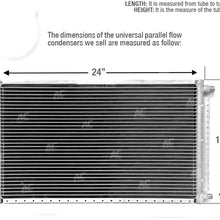 CNFP1424 AC A/C Universal Condenser Parallel Flow 14 x 24 O-ring #6 & #8