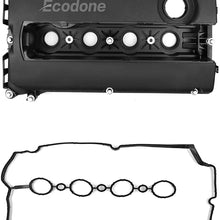 Engine Valve Cover Camshaft Rocker Cover,Bolts & Gasket Compatible With 2009-2015 Chevrolet Cruze Aveo 1.6L 1.8L by Ecodone,Part No.55564395 55558673