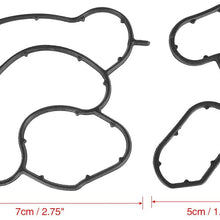 X AUTOHAUX 11427508970 11427508971 Car Engine Oil Pan Gasket Oil Cooler Filter Housing Gasket Seal Set for BMW 328i 330i