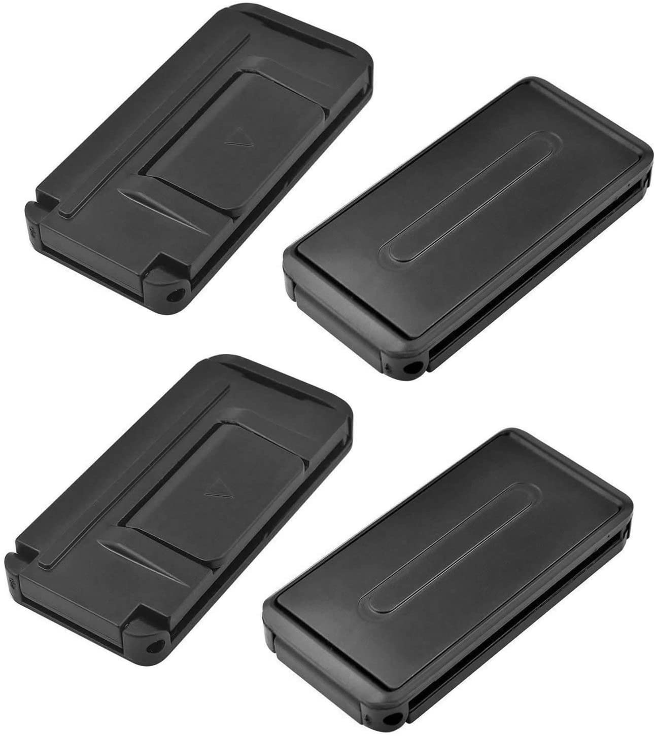 Car Seat Belt Adjuster,Seatbelt Clips - Provides Comfort for Neck and Shoulder While Driving! (4Pcs Black)