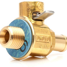 F133N with LC-10 F-Series Large Body Fumoto Valve with Long Nipple and LC-10 Lever Clip for M12-1.25