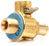 F133N with LC-10 F-Series Large Body Fumoto Valve with Long Nipple and LC-10 Lever Clip for M12-1.25