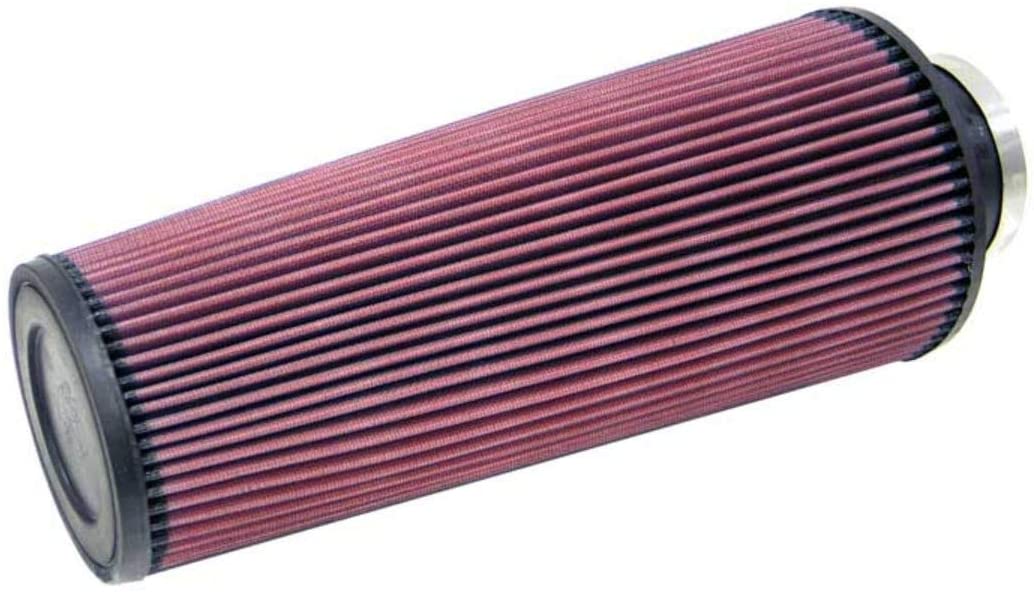 K&N Universal Clamp-On Air Filter: High Performance, Premium, Washable, Replacement Filter: Flange Diameter: 3 In, Filter Height: 14 In, Flange Length: 1.75 In, Shape: Round Tapered, RE-0820