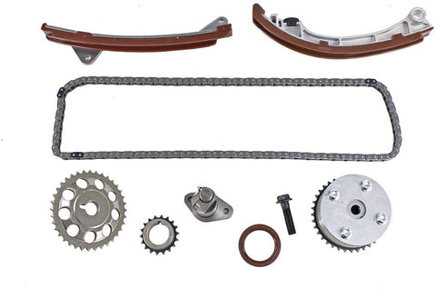 DNJ TK951VVT Timing Chain Kit for 1998-2008/ Pontiac, Toyota/Celica, Corolla, Matrix, MR2 Spyder, Prizm, Vibe / 1.8L / DOHC / L4 / 16V / 110cid, 1794cc / 1ZZFE