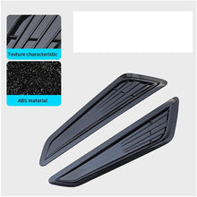2PCS SS Style Decorative Front Black Bonnet Hood Vent Scoop Shade Covers for 2016-2018 Fit for Chevy Camaro LT 1LT 2LT Car Accessories Hood Scoop