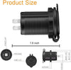 12V Cigarette Lighter Socket Car Marine Motorcycle ATV RV Lighter Socket Power Outlet Socket Receptacle Waterproof Plug 3Pack By MUZHI