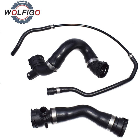 3 Pcs Upper Lower Coolant Radiator Hose For BMW E90 E91 E92 325i 330i 330xi 2006 328i 328xi 17127618510 17127531581 11706291259