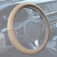 Motor Trend SW-809-BG Beige Classic Stitch Perforated Simulated Leather Steering Wheel Cover