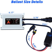 DZG HID Ballasts 55W Quick Start Xenon Headlight Ballast Replacement Slim Ballast Alternate Current AC Universal Fit, Pack of 2
