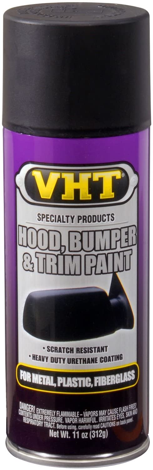 VHT Hood, Bumper & Trim Paint Satin Spray Black 11 Oz.