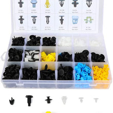 LUJUNTEC 418Pcs Bumper Retainer Clips Auto Fasteners Rivet Clips Body Fastener Clips with Plastic Box