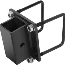 VOWAGH RV Bumper Hitch Receiver Adapter Compatible with RV Bumper Bike Rack Cargo Travel Carrier Mount Built for 4" x 4" Continuous Welded Steel Bumpers