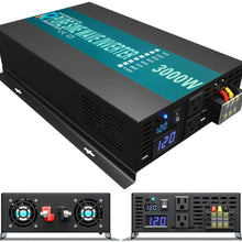 WZRELB RBP50012VCRT 500W 12V 120V Pure Sine Wave Solar Power Inverter with Remote Control Switch