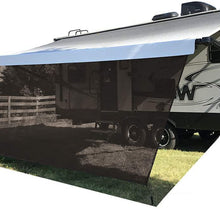 Tentproinc RV Awning Sun Shade Screen 8' X 15'3'' - Brown Mesh Sunshade UV Blocker Complete Kits Motorhome Camping Trailer Canopy Shelter - 3 Years Limited Warranty