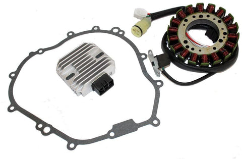 Caltric Stator & Regulator Rectifier Compatible With Yamaha Grizzly 350 2007-2012 With Gasket