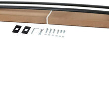 OMAC Roof Racks Carrier | Cargo Racks Rail Aluminium Black Set 2 Pcs | Top Roof Side Rails Bars Luggage Port Rack Bar | for Ford Escape 2013-2019