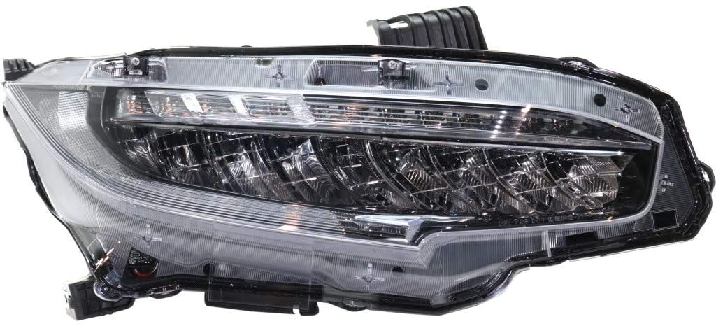 For Honda Civic Headlight 2016 17 18 2019 Passenger Side | LED | Coupe/Hatchback/Sedan | HO2503176 | 33100TBAA11