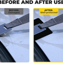 BougeRV 4 PCs 30'' Bike Rack Straps (Orange & Black) + 6 Packs Car Scratch Protector for Trunk Bike Racks (Black)