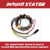 JETUNIT Stator 9amp 4 Cyl For Johnson Evinrude 120hp-140hp 1988-2001 V4 Loopers 763769 583410 173-3410