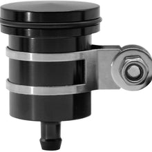 CNC Aluminum Oil Cup Front or Rear Brake Fluid Reservoir For Yamaha FZ01 FZ03 FZ07 FZ09 FZ10 YZF R1 R3 R6 R25 R15 R125 For Kawasaki Z250 Z650 Z750/R/RR Z800 Z900 Z1000/sx (Black)