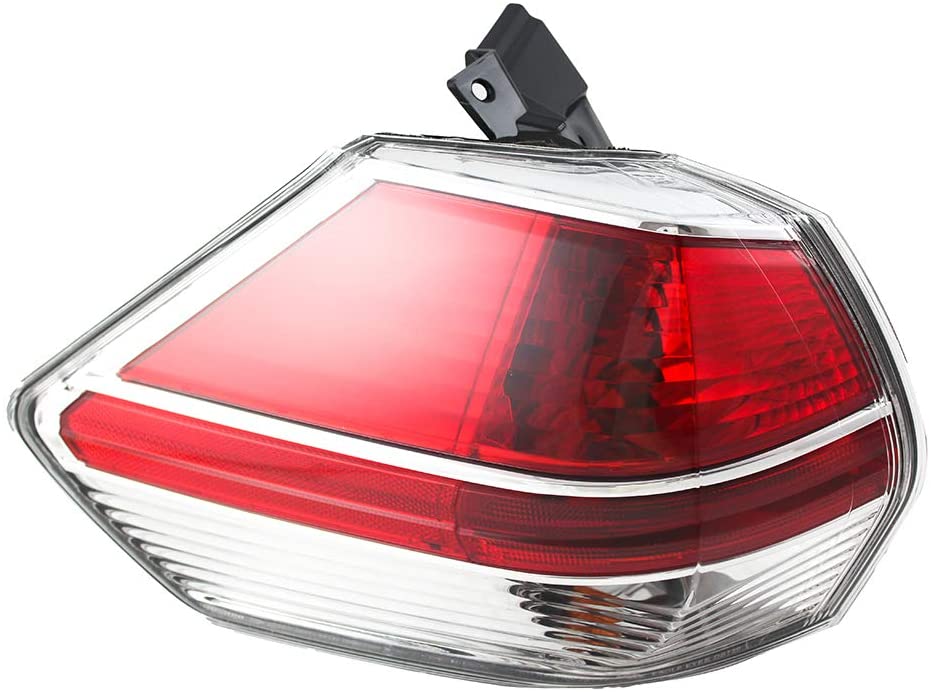 JP Auto Outer Tail Light Compatible With Nissan Rogue 2014 2015 2016 Driver Left Side Taillamp