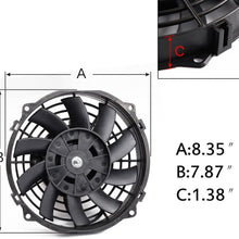 25 Row AN10 Engine Oil Cooler Silver + Filter Adapter Kit + 7" Universal Black Fan