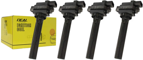 DEAL Pack of 4 New Ignition Coils For Tracker - Suzuki Aerio Esteem Sidekick Vitara 1.6L 1.8L 2.0L L4 Compatible With UF237 C1159