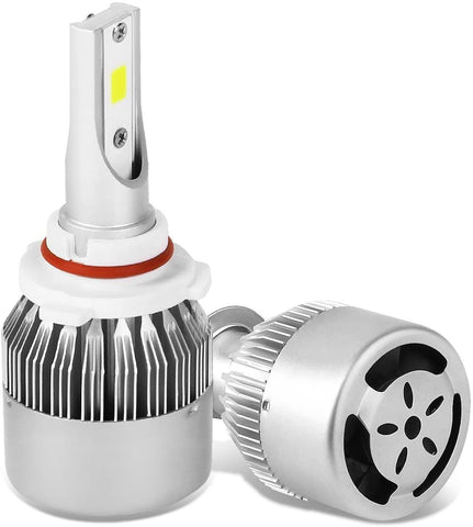 DNA Motoring HID-LED-LB-FAN-9005 Pair of LED Light Bulbs with Cooling Fan
