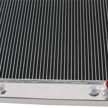 OzCoolingParts 30-50 Hot Rod 205159 Radiator, 3 Row Core Aluminum Radiator for 1930-1950 Hot Rod 30's 40's 50's w/Transmission Cooler 19-3/4"W x 27"H