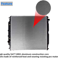 labwork 2887 Radiator Replacement for 2005-2007 Ford F-250 F-350 F-450 F-550 Super Duty 6.0L 6.8L 6C3Z8005DA FO3010282 CU2887