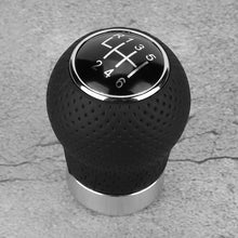 Shift Knob, Car 5 Speed 6 Speed Universal Round Leather Gear Shift Head Manual Transmission Gear Shift Knob Car Shift Knob Lever Shifter(6 Speed)