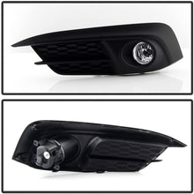 VIPMOTOZ Black Bezel OE-Style Front Fog Light Driving Lamp Housing Assembly For 2016-2018 Honda Civic Coupe Sedan - Built-In Rainbow RGB LED Bulbs, Driver & Passenger Side