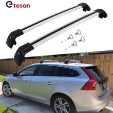 2 Pieces Cross Bars Fit for VOLVO V60 2011-2018 Silver Cargo Baggage Luggage Roof Rack Crossbars