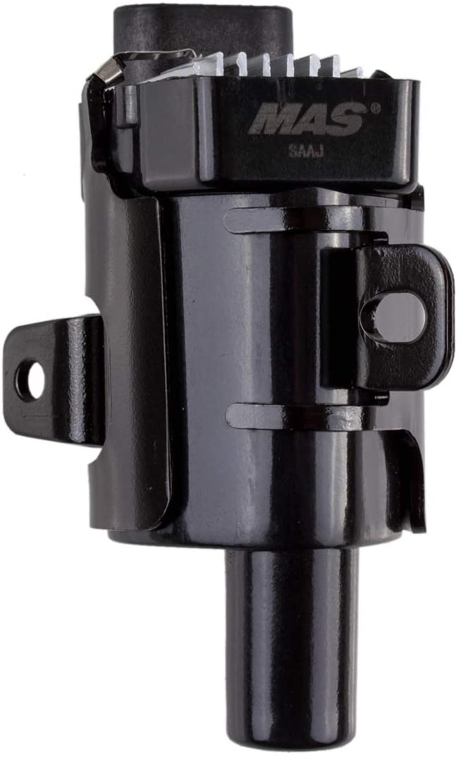 MAS Round Ignition Coils on Plug Pack Compatible with Chevrolet GMC V8 4.8L 5.3L 6L UF262 C1251 D-585 E254 E254P 52-1647 GN10119 IC413 10457730 19005218 8-10457-730-0