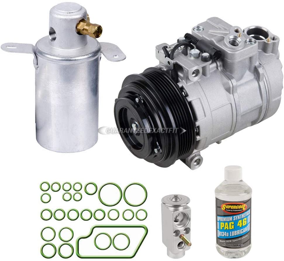 AC Compressor & A/C Kit For Mercedes C230 C220 C280 CLK320 CLK430 C36 C43 CLK55 AMG W202 W208 C208 - BuyAutoParts 60-80303RK New